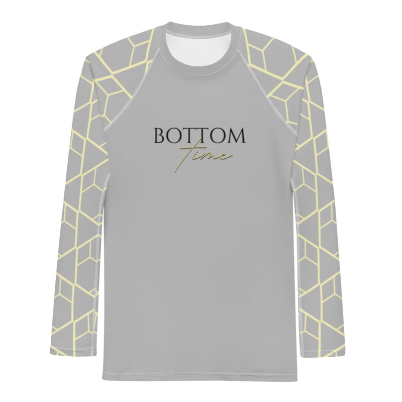 Bottom Time™ Eco-Friendly Men's Rash Guard, Ocean, Puffer Fish