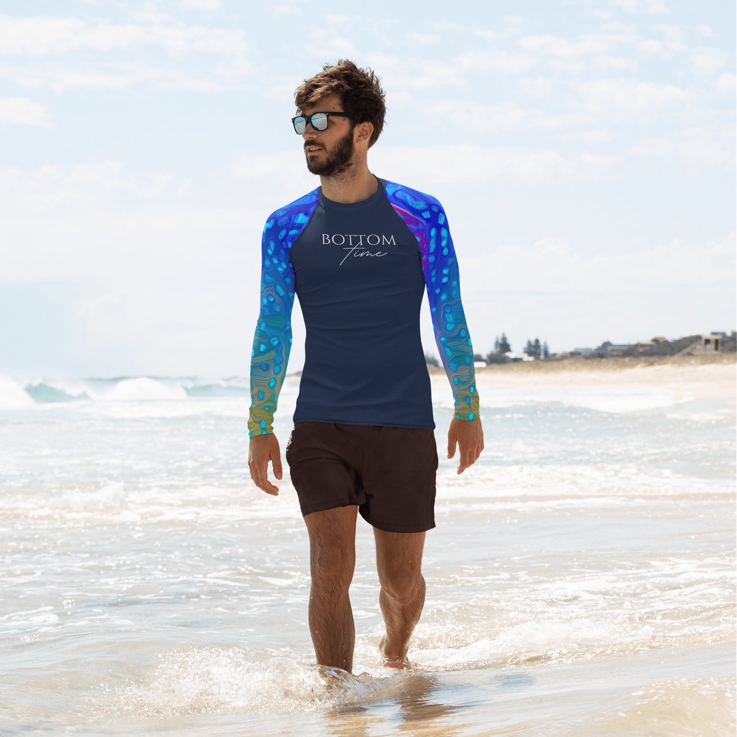 Bottom Time™ Eco-Friendly Men's Rash Guard, Ocean, Yellowtail, Sets