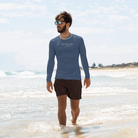 Bottom Time™ Eco-Friendly Men's Rash Guard, Angel, Blue, Gray, Sets