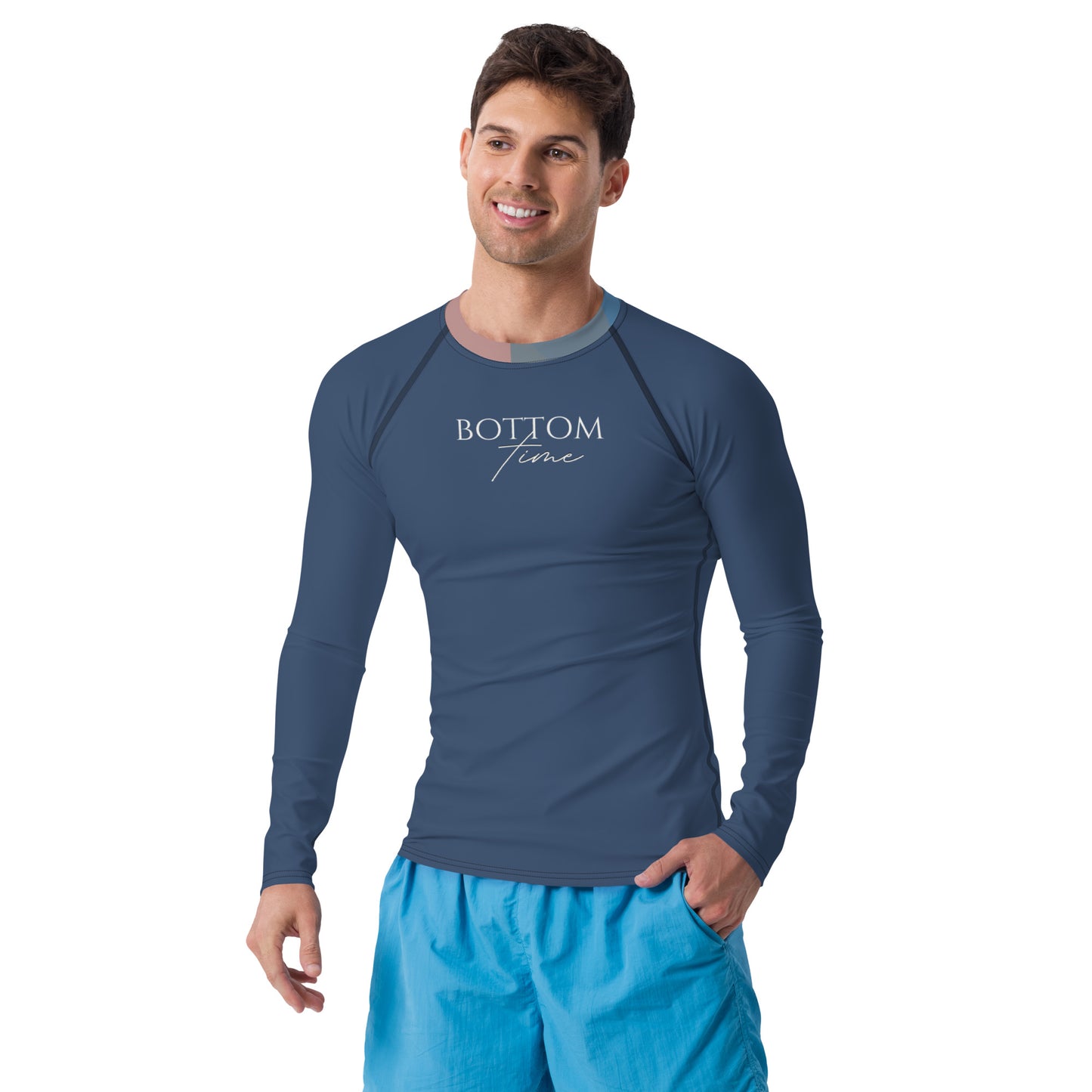 Bottom Time™ Eco-Friendly Men's Rash Guard, Angel, Blue, Gray, Sets