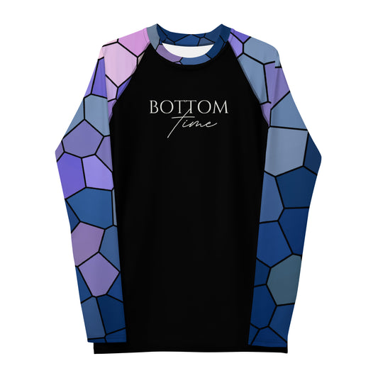 Bottom Time™ Eco-Friendly Men's Rash Guard, Ocean, Mosaic