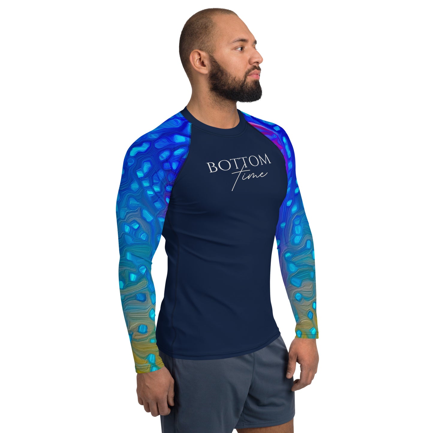 Bottom Time™ Eco-Friendly Men's Rash Guard, Ocean, Yellowtail, Sets