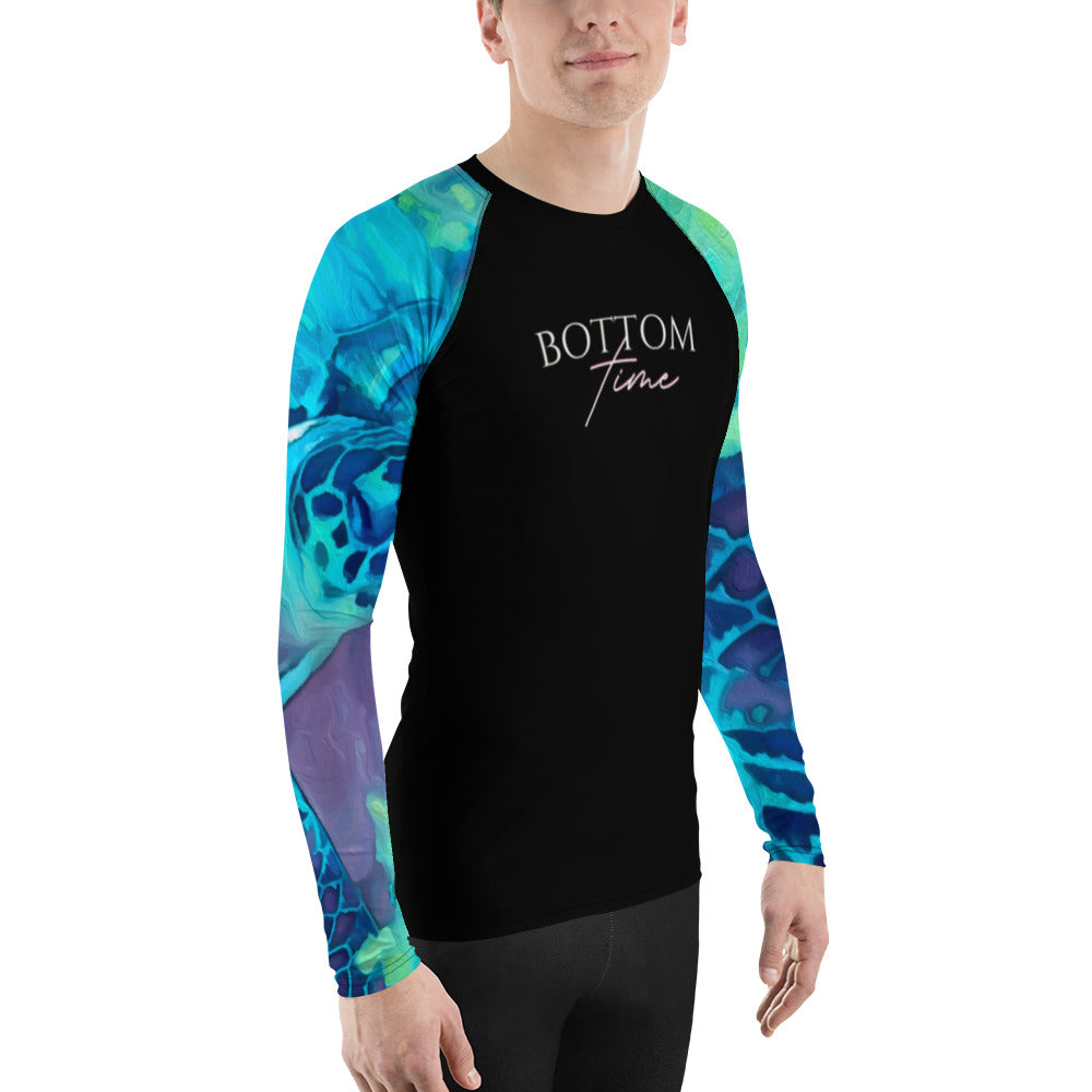 Bottom Time™ Eco-Friendly Men's Rash Guard, Ocean, Sea Turtle, Sets