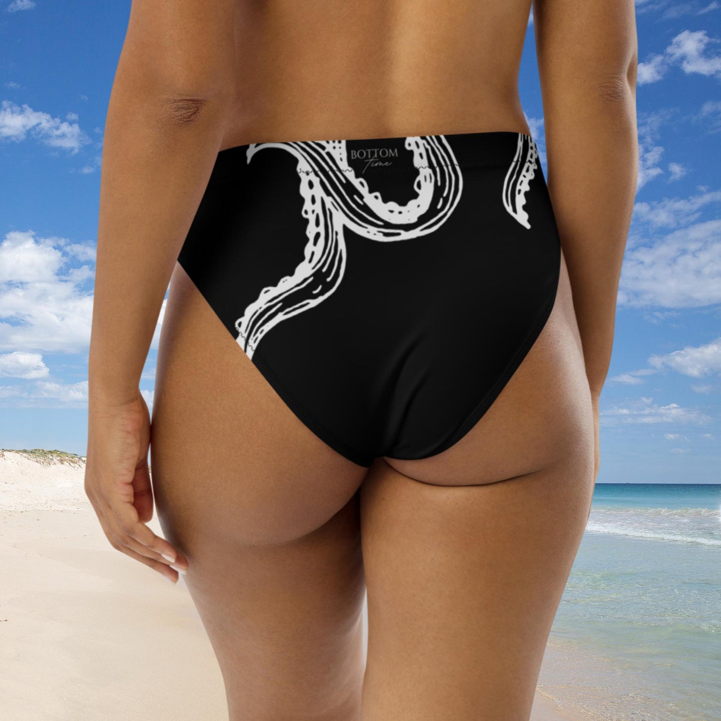 Bottom Time™ Eco-Friendly Recycled High-Waisted Bikini, Octopus