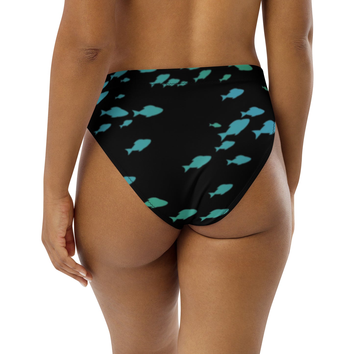 Bottom Time™ Eco-Friendly Recycled High-Waisted Bikini, Fish