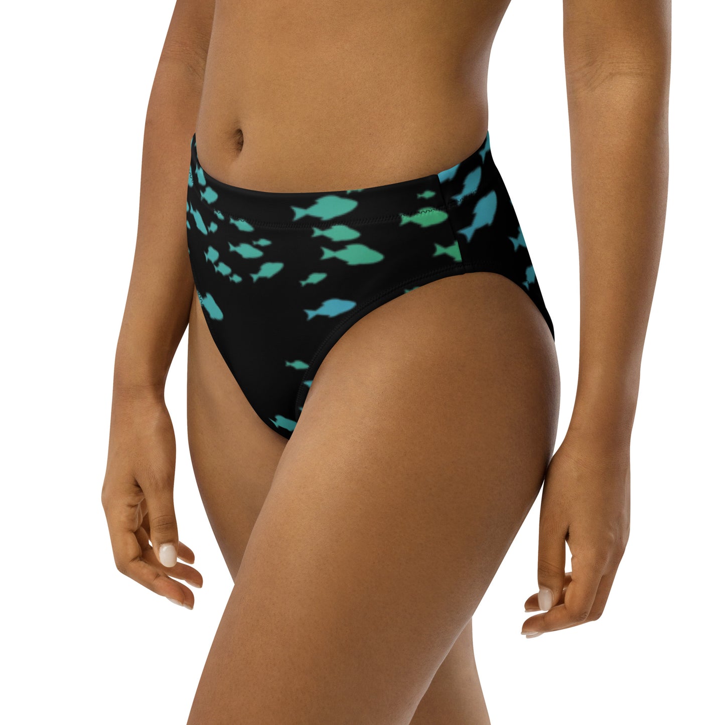 Bottom Time™ Eco-Friendly Recycled High-Waisted Bikini, Fish