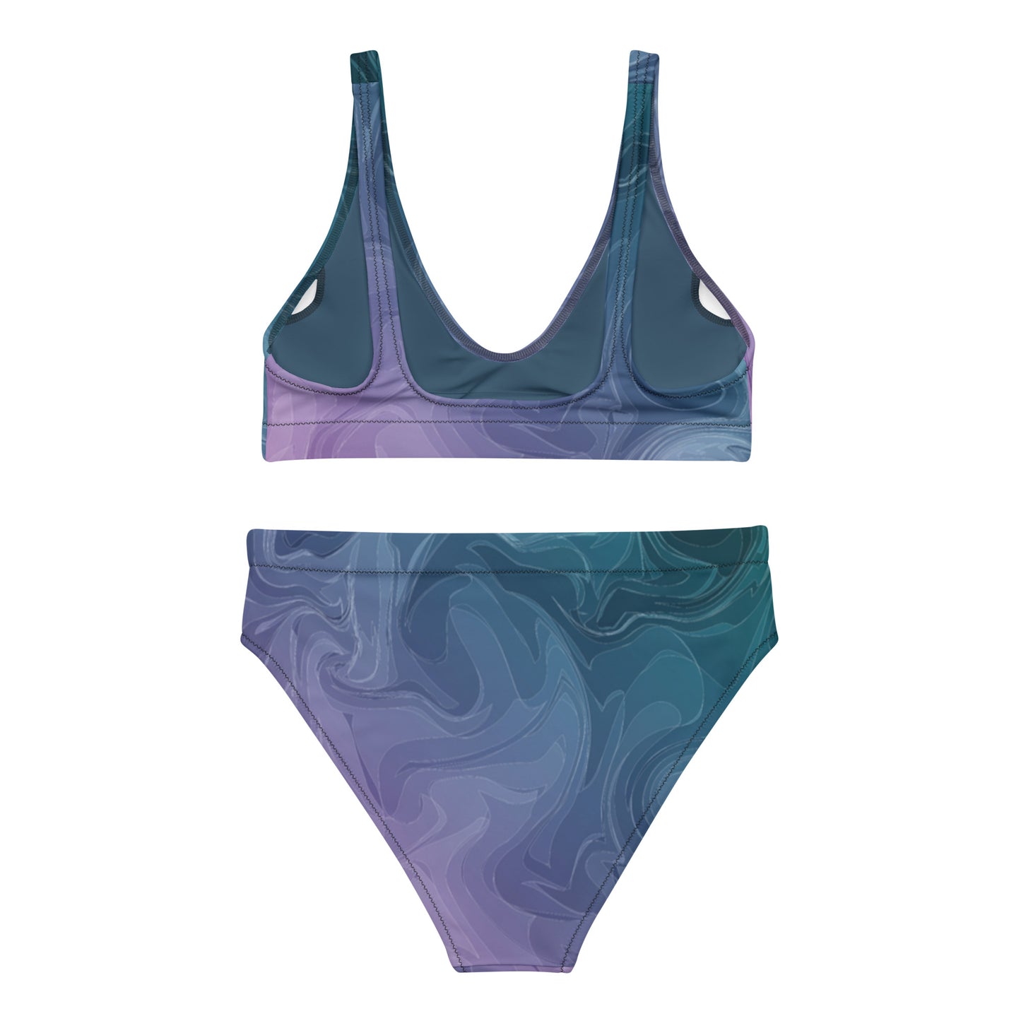 Bottom Time™ Eco-Friendly Recycled High-Waisted Bikini, Waves