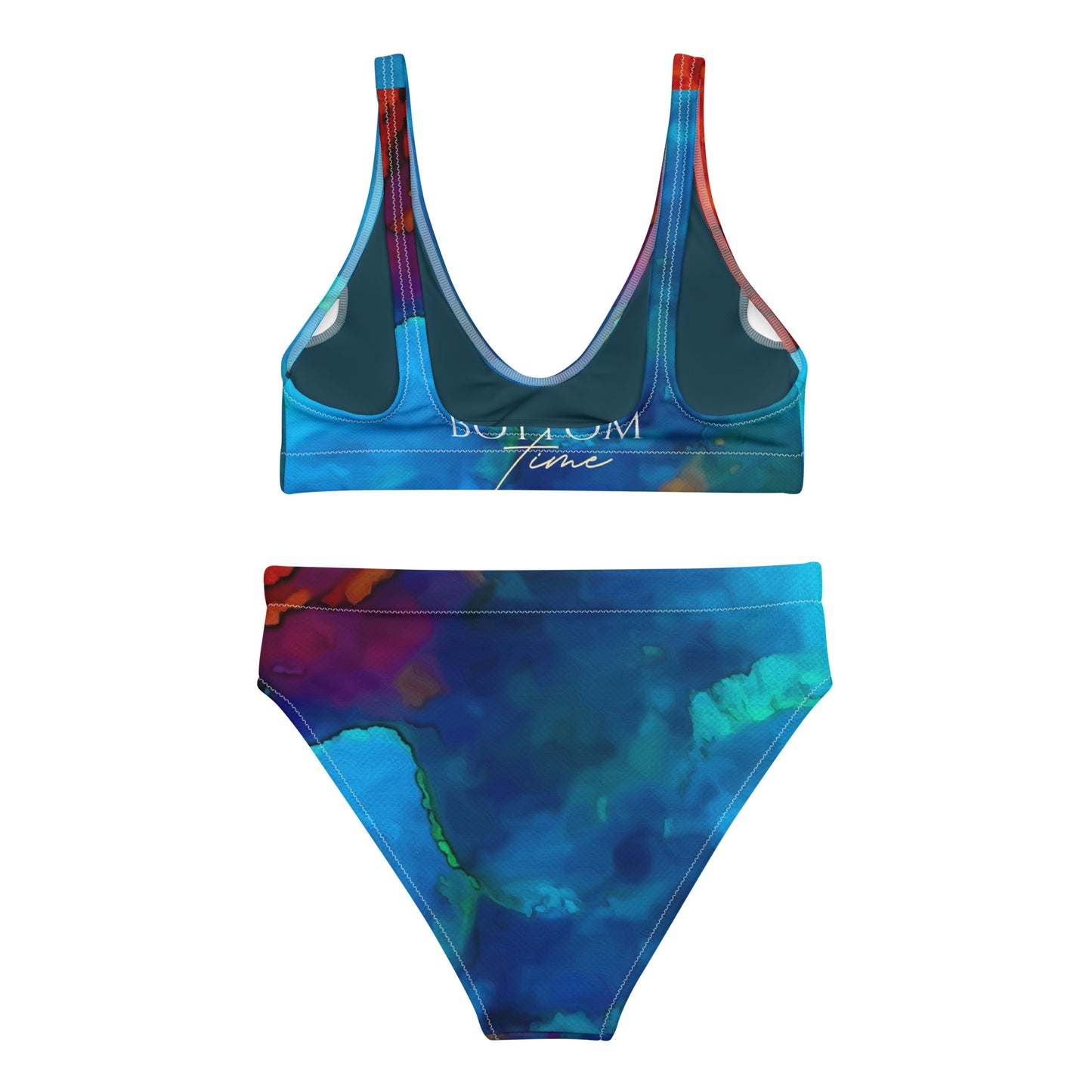 Bottom Time™ Eco-Friendly Recycled high-waisted bikini, Cave