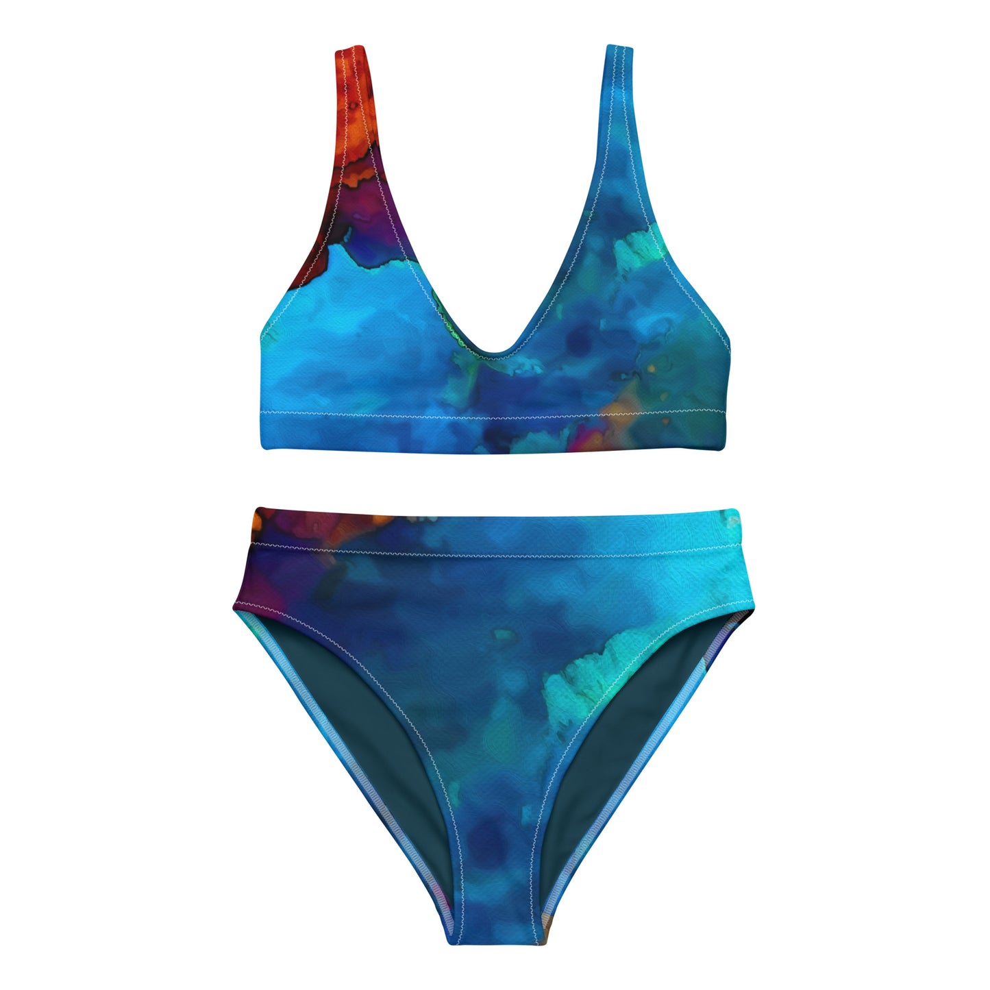 Bottom Time™ Eco-Friendly Recycled high-waisted bikini, Cave