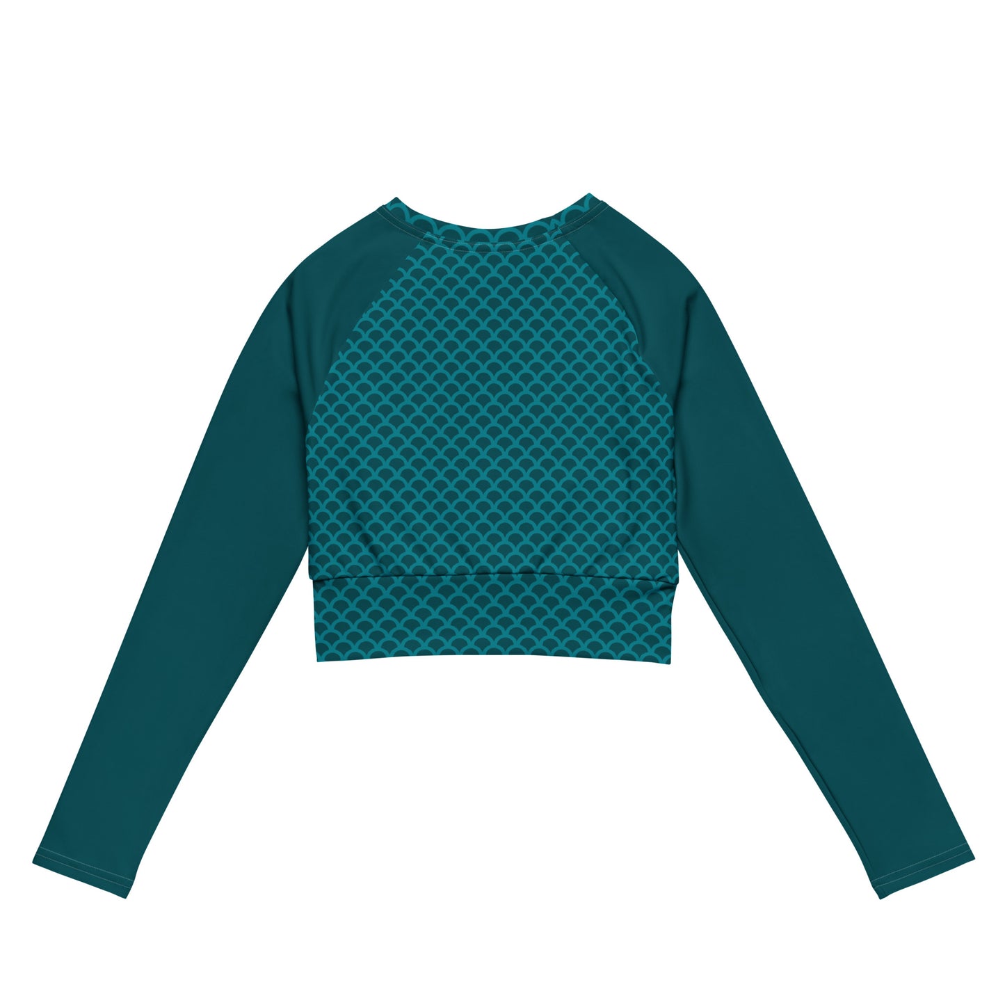 Bottom Time™ Eco-Friendly Long-Sleeve Crop Top, Rash guard, Scales