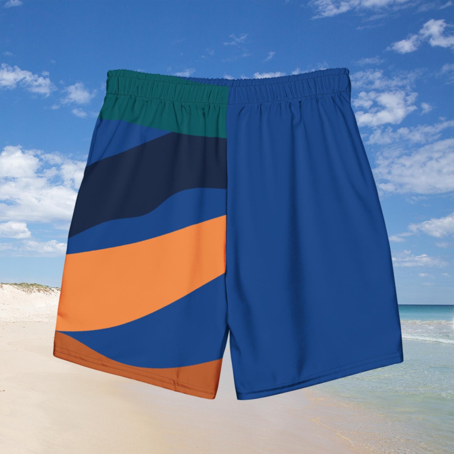 Bottom Time™ Eco-Friendly Men's Swim Trunks, Ocean, Sunset