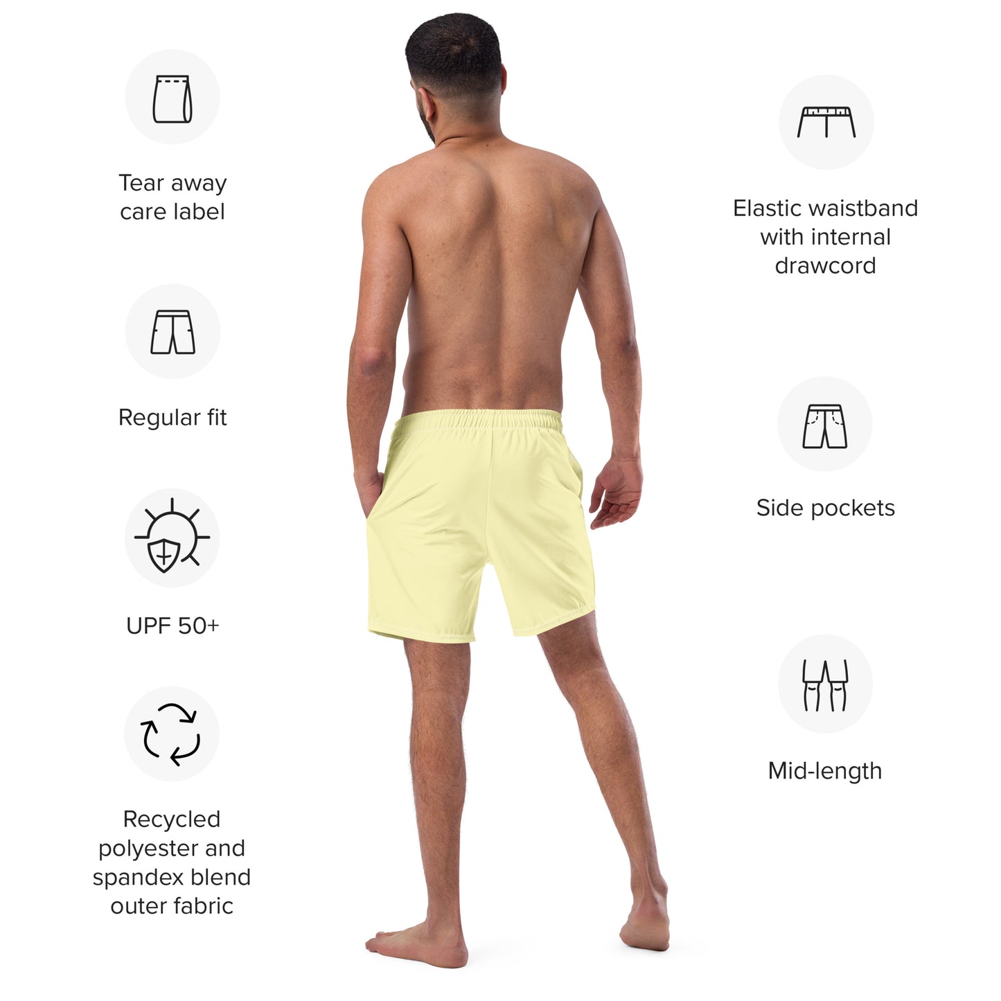 Bottom Time™ Eco-Friendly Men's Swim Trunks, Puffer Fish