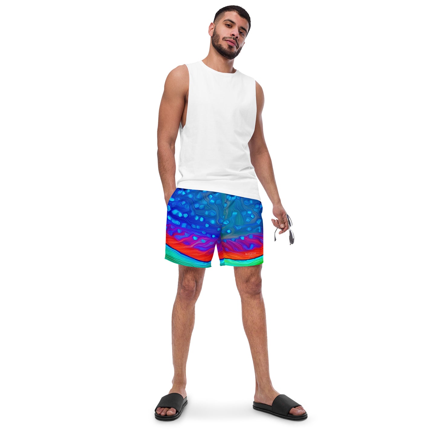 Bottom Time™ Eco-Friendly Men's Swim Trunks, Yellowtail