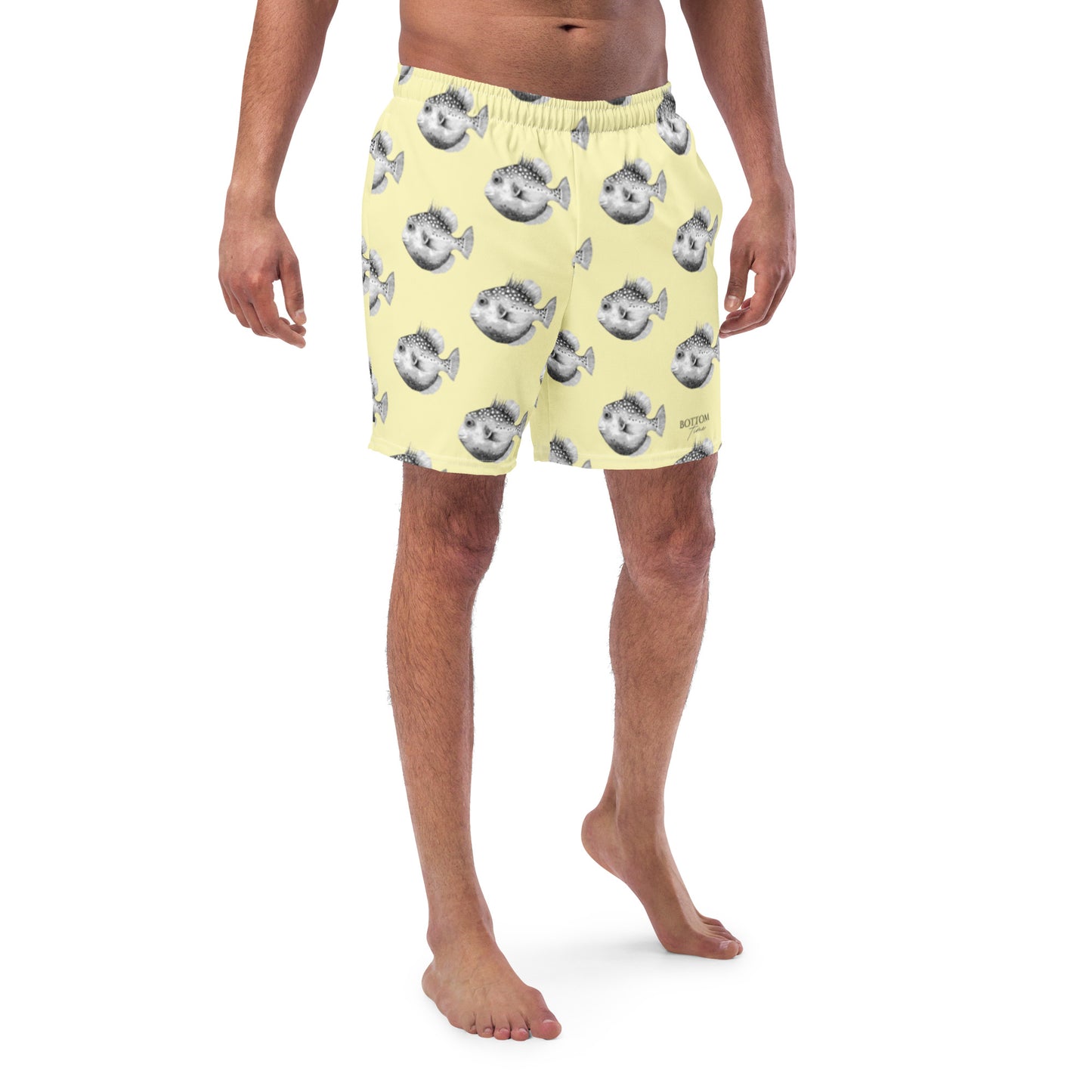 Bottom Time™ Eco-Friendly Men's Swim Trunks, Puffer Fish