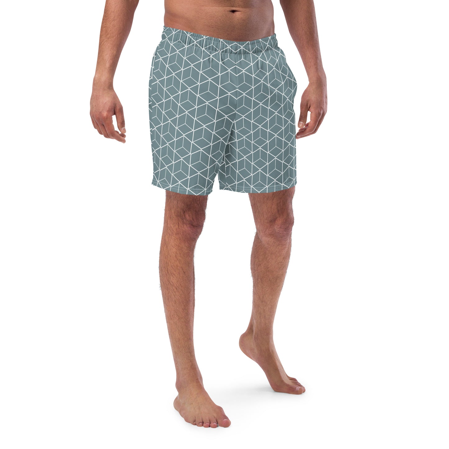 Bottom Time™ Eco-Friendly Men's Swim Trunks, Diamond