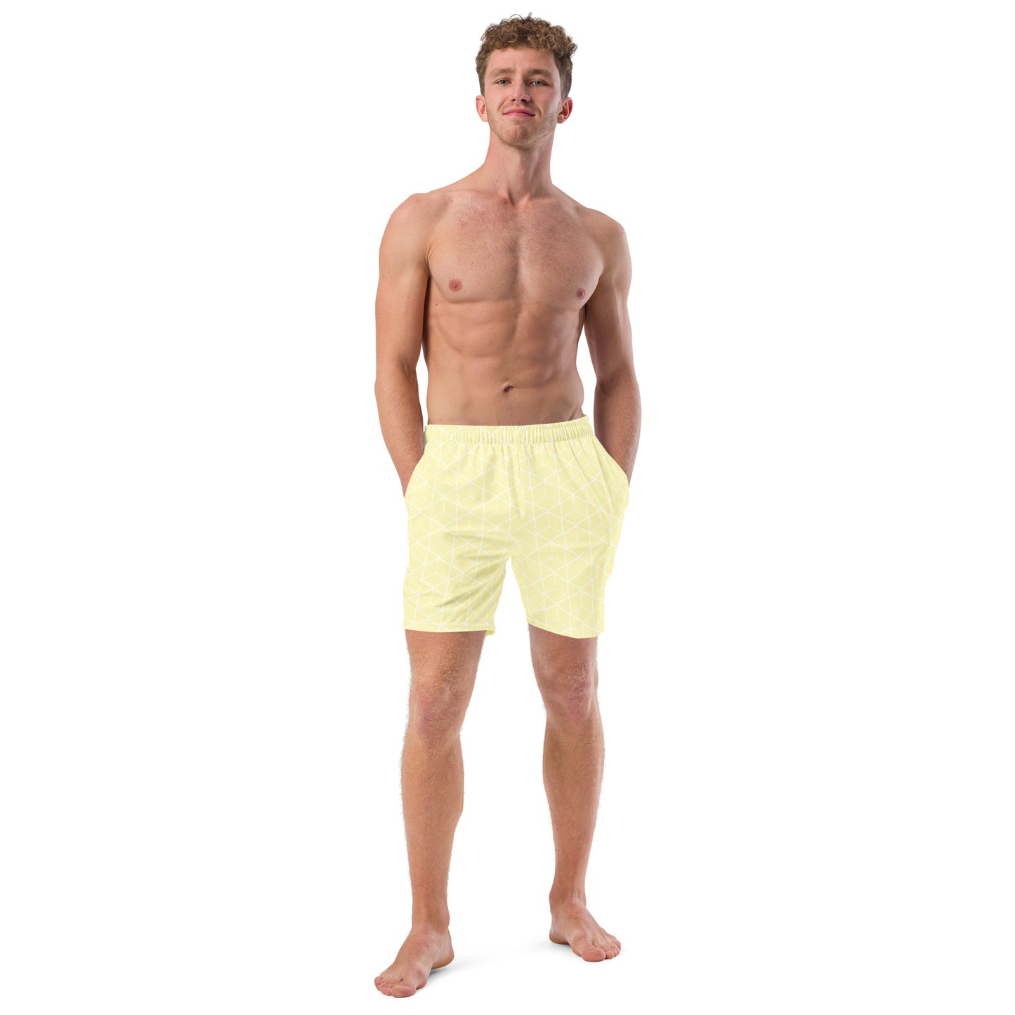 Bottom Time™ Eco-Friendly Men's Swim Trunks, Puffer Fish