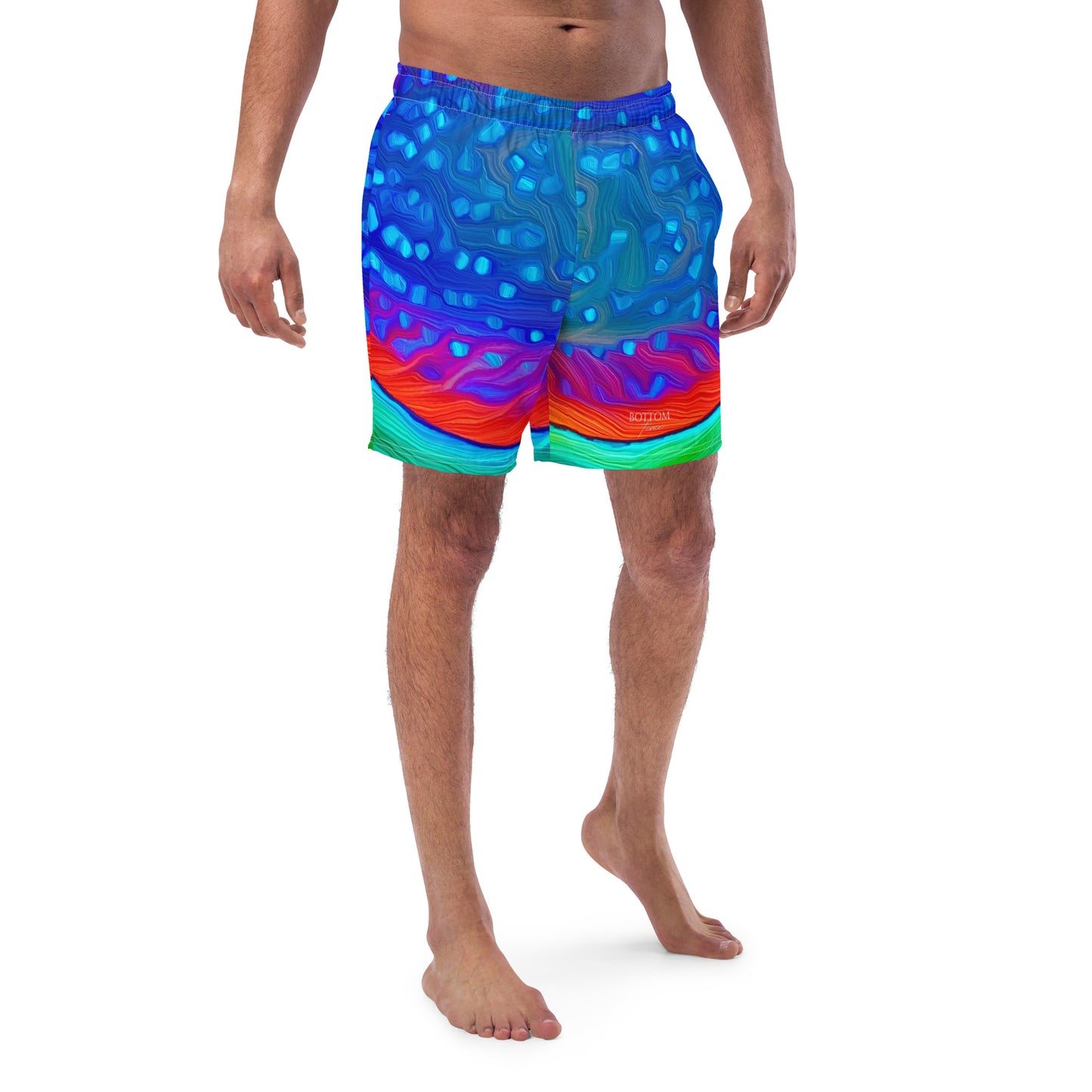 Bottom Time™ Eco-Friendly Men's Swim Trunks, Yellowtail