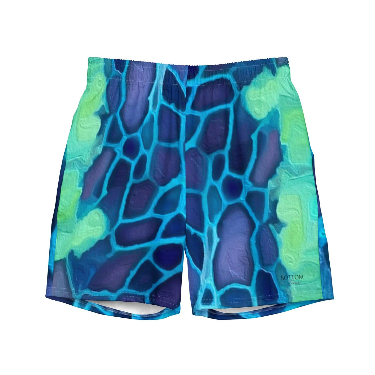 Bottom Time™ Eco-Friendly Men's Swim Trunks, Sea Turtle