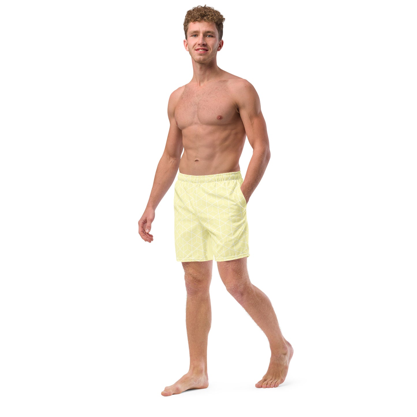 Bottom Time™ Eco-Friendly Men's Swim Trunks, Puffer Fish