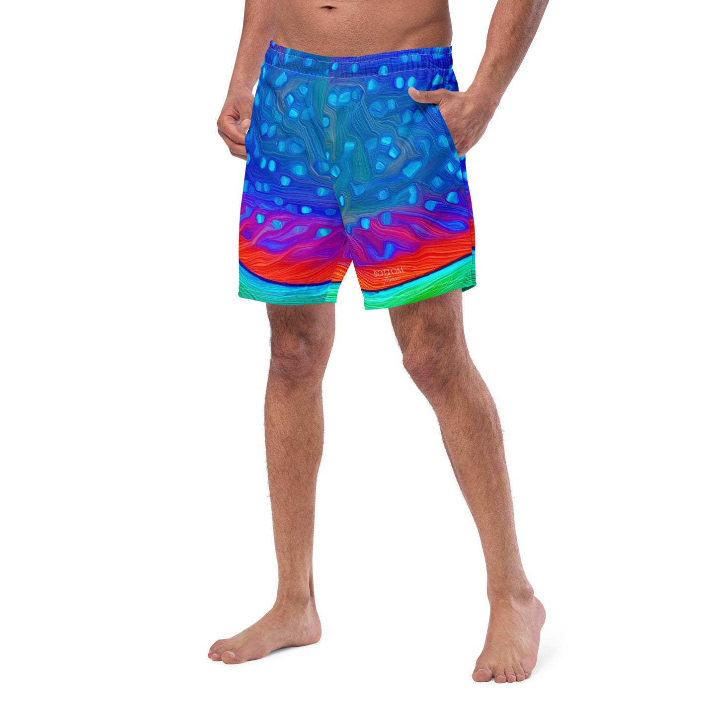 Bottom Time™ Eco-Friendly Men's Swim Trunks, Yellowtail