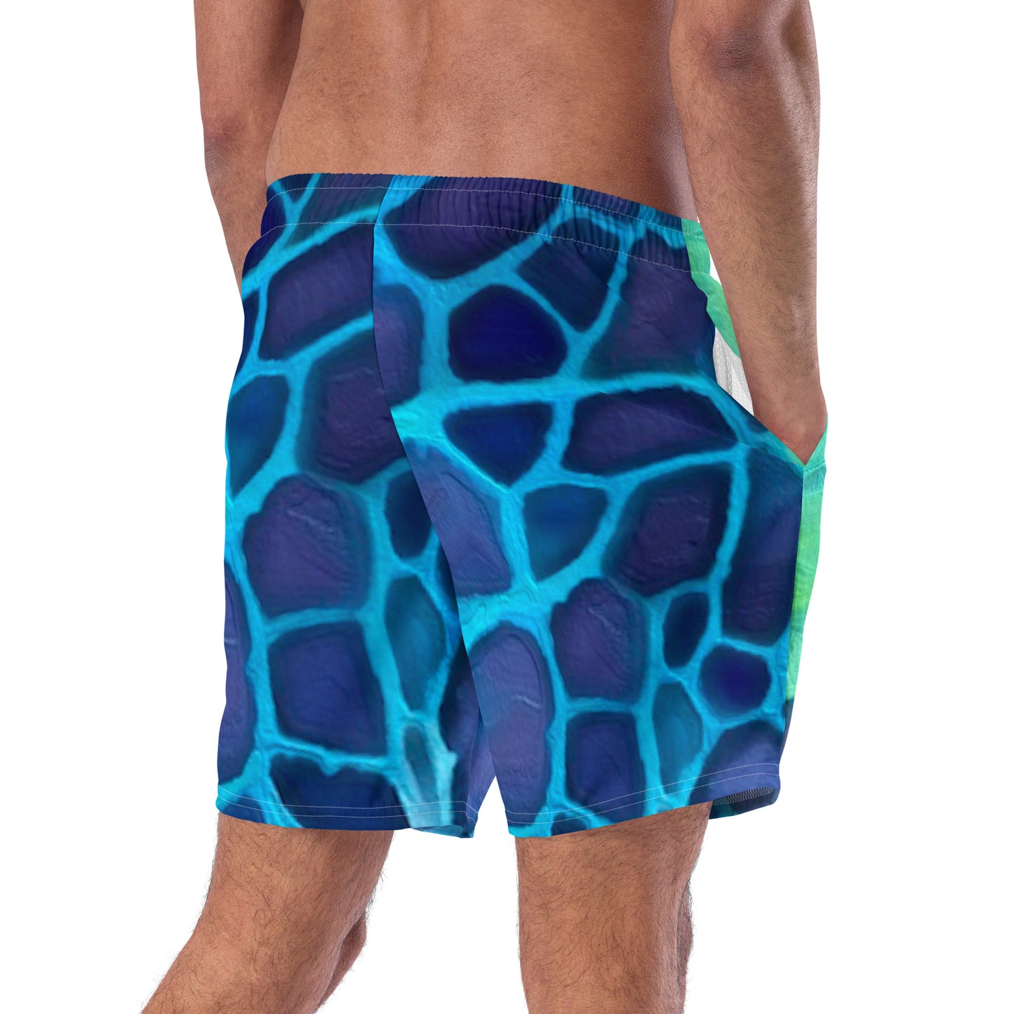 Bottom Time™ Eco-Friendly Men's Swim Trunks, Sea Turtle