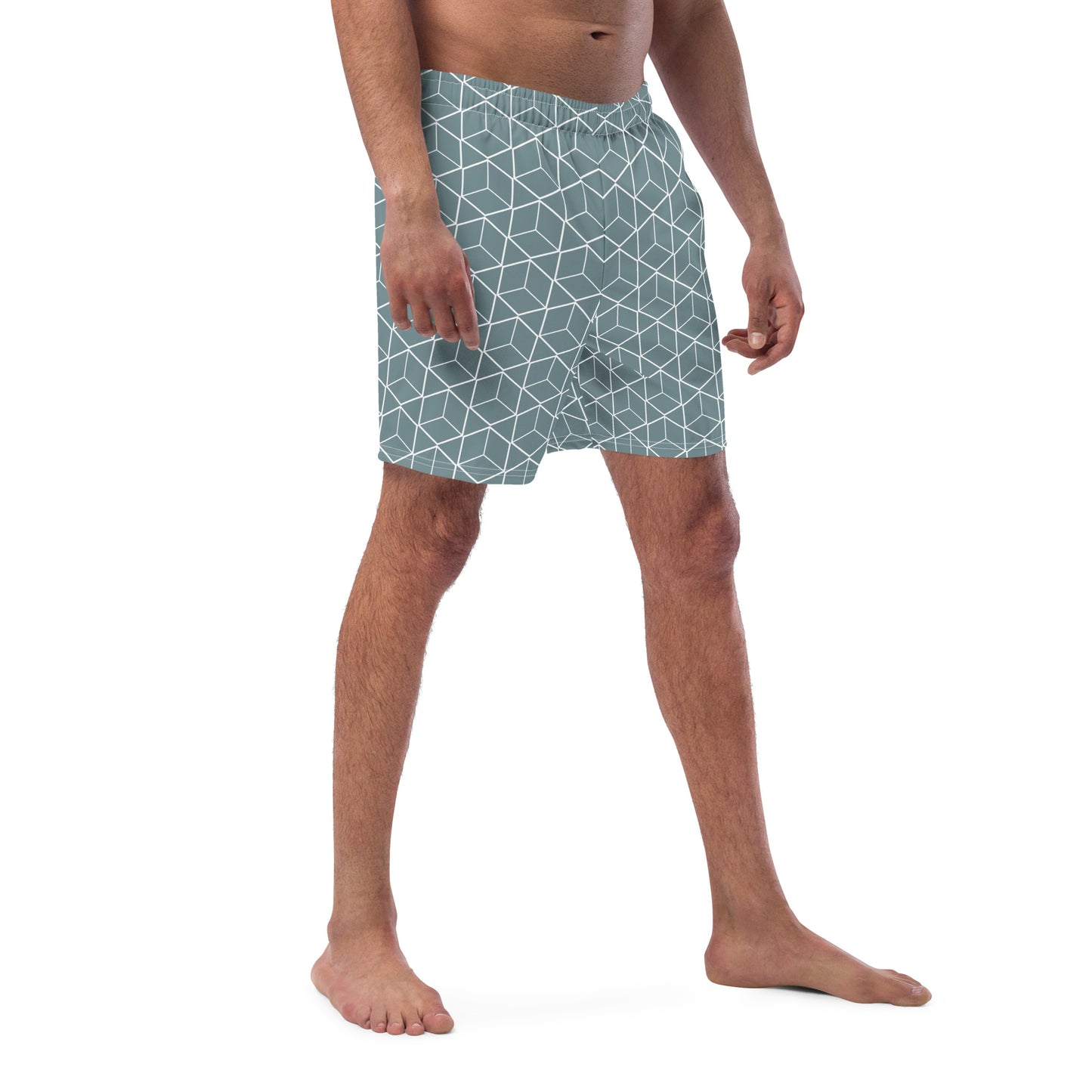 Bottom Time™ Eco-Friendly Men's Swim Trunks, Diamond