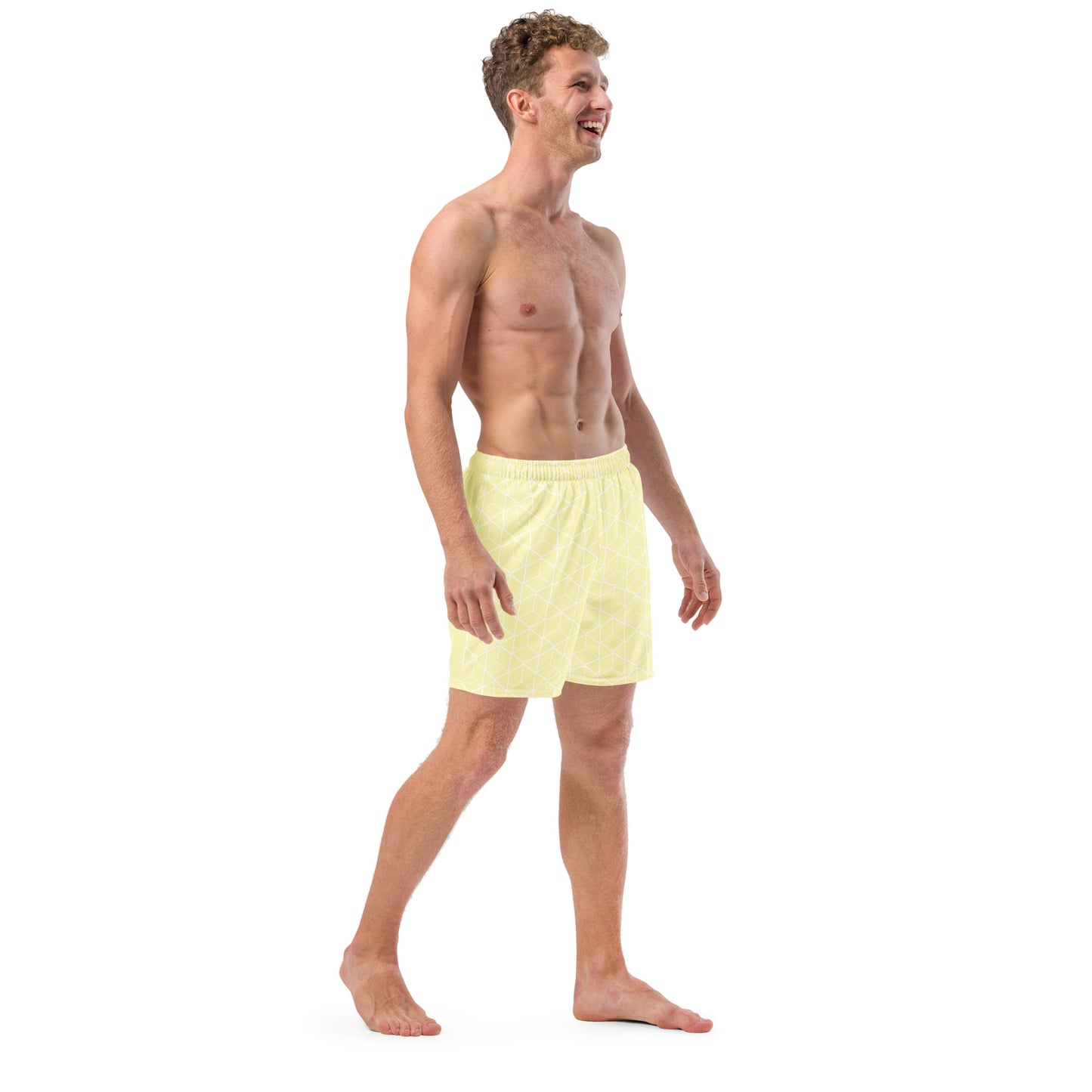 Bottom Time™ Eco-Friendly Men's Swim Trunks, Puffer Fish