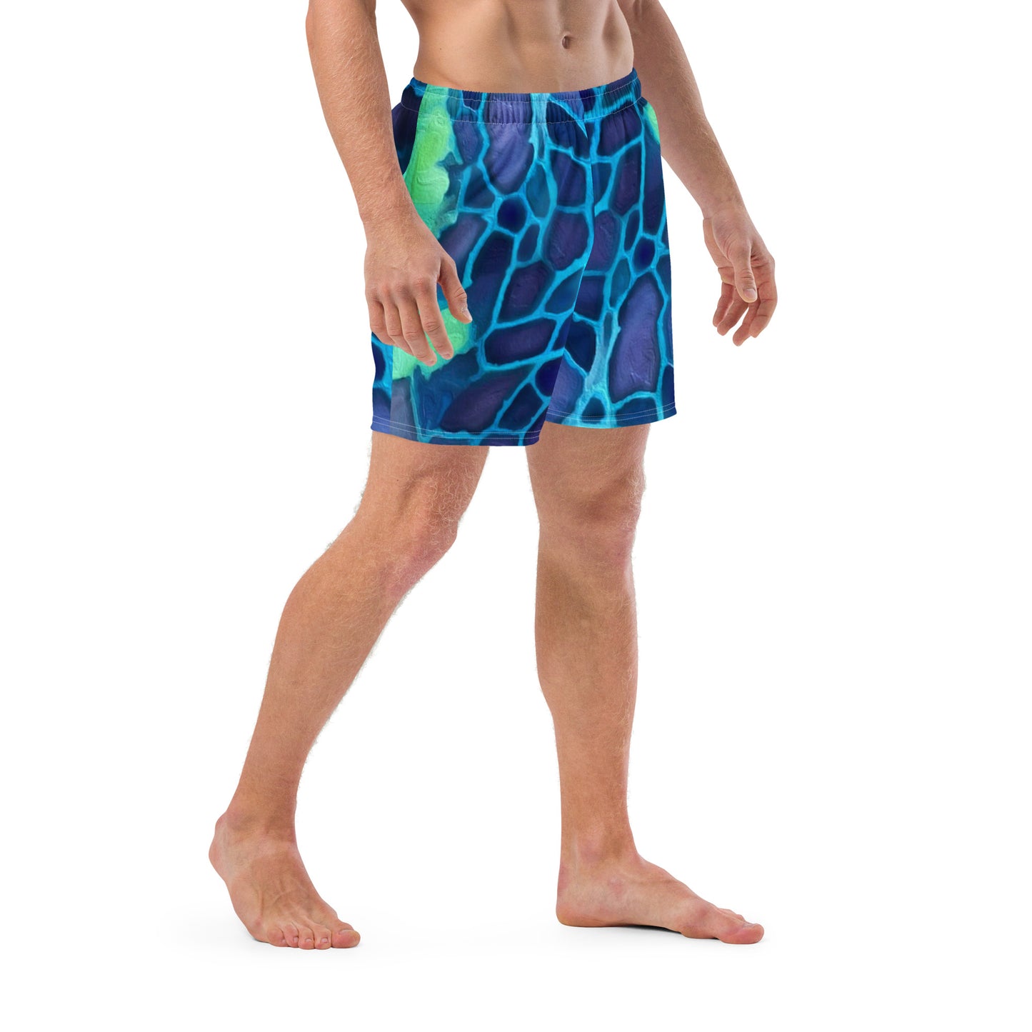 Bottom Time™ Eco-Friendly Men's Swim Trunks, Sea Turtle