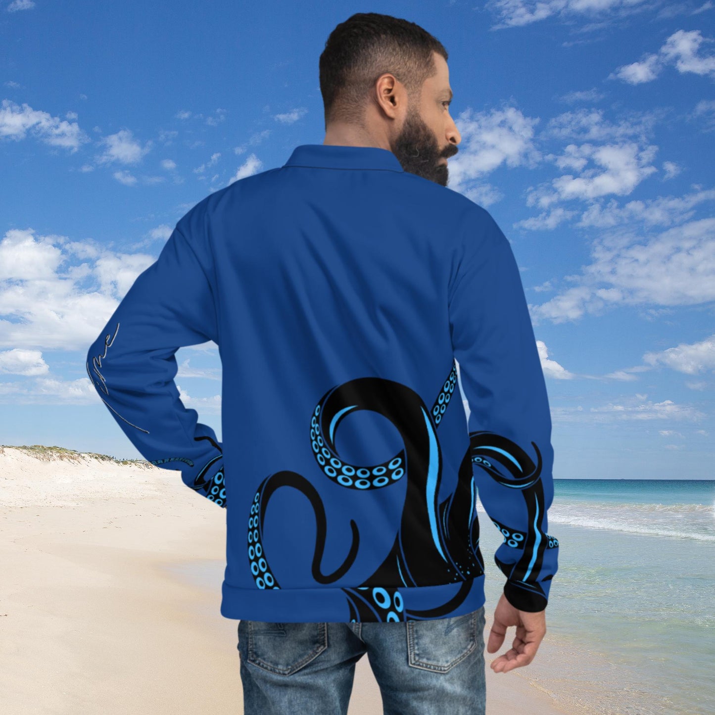 Bottom Time™ Eco-Friendly, Unisex Bomber Jacket,Octopus, Sets