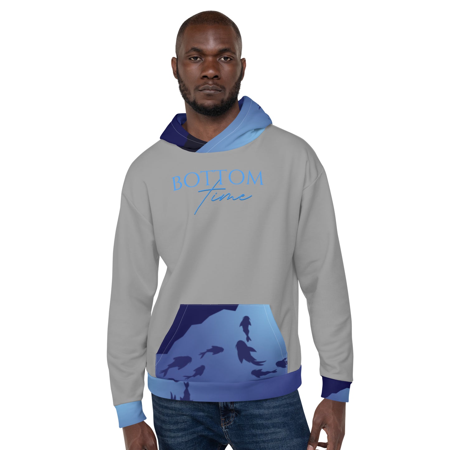 Bottom Time™ Eco-Friendly Unisex Hoodie, Ocean lover, Shark