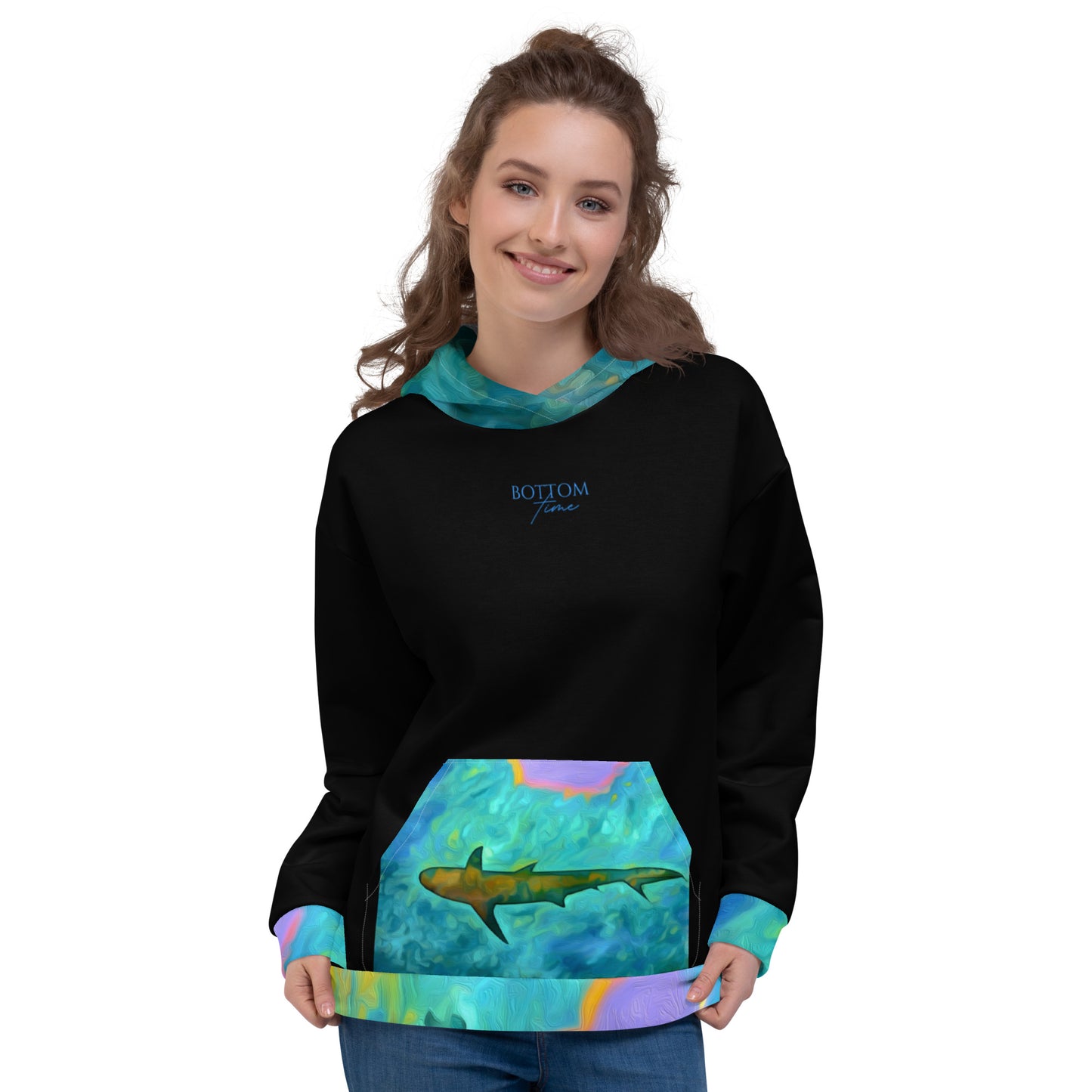 Bottom Time™ Eco-Friendly Unisex Hoodie, Shark