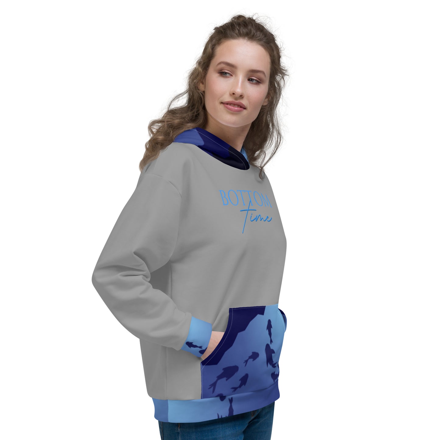 Bottom Time™ Eco-Friendly Unisex Hoodie, Ocean lover, Shark