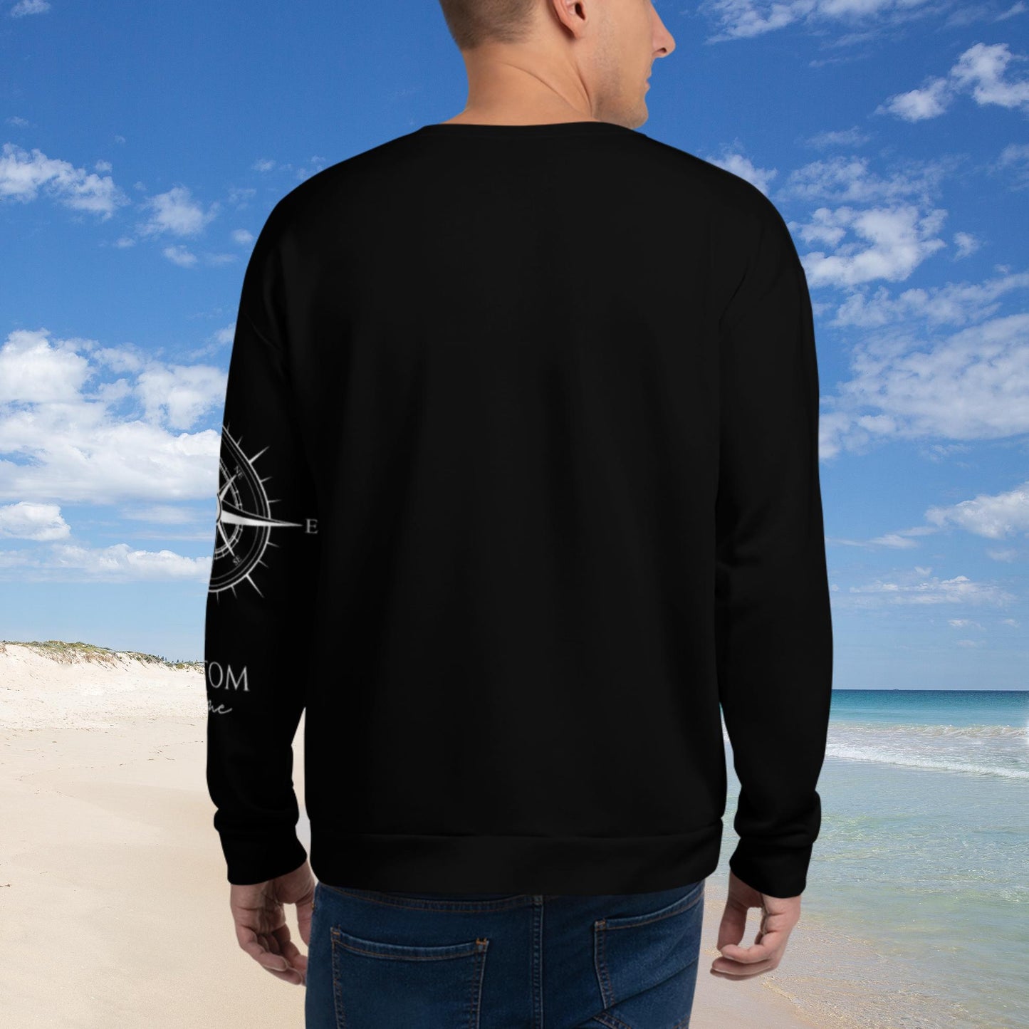 Bottom Time™ Eco-Friendly Unisex Sweatshirt, Compass
