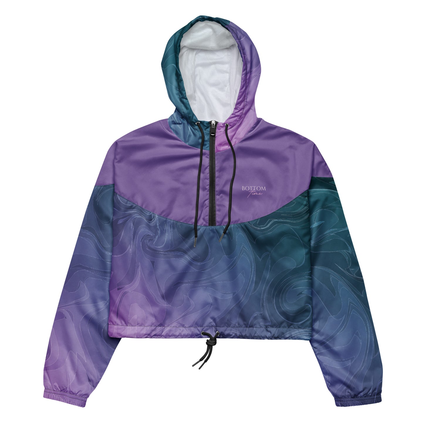 Bottom Time™ Eco-Friendly, Women’s Cropped Windbreaker, Waves