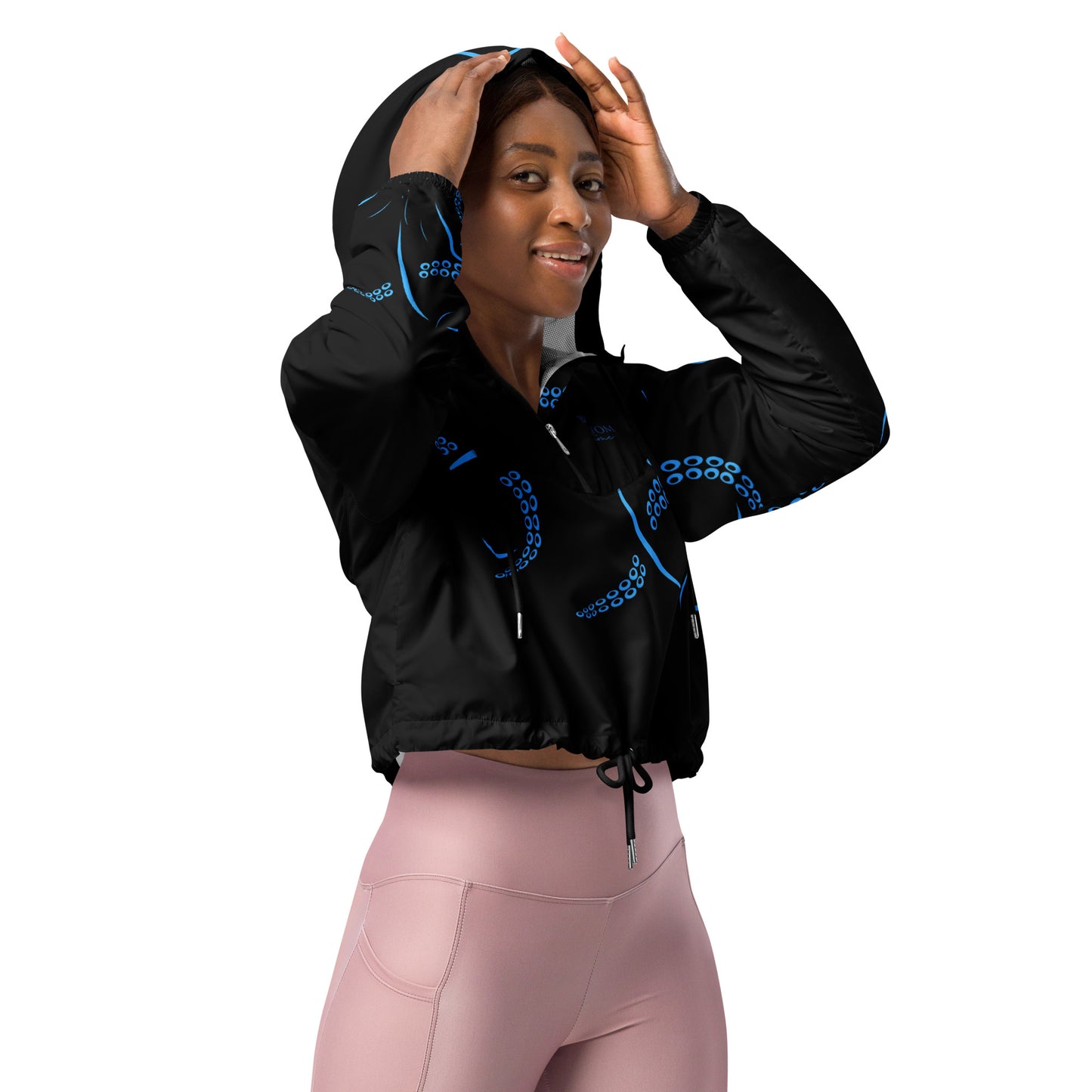 Bottom Time™ Women's windbreaker Jacket, Octopus, Beauty & Brains, Inspiration Jacket