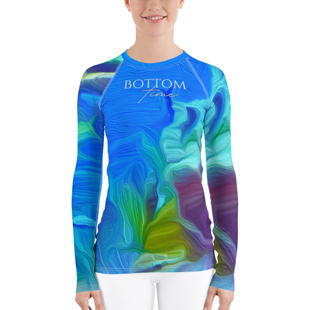 Bottom Time™ Eco-Friendly Women's Rash, Ocean, Coral