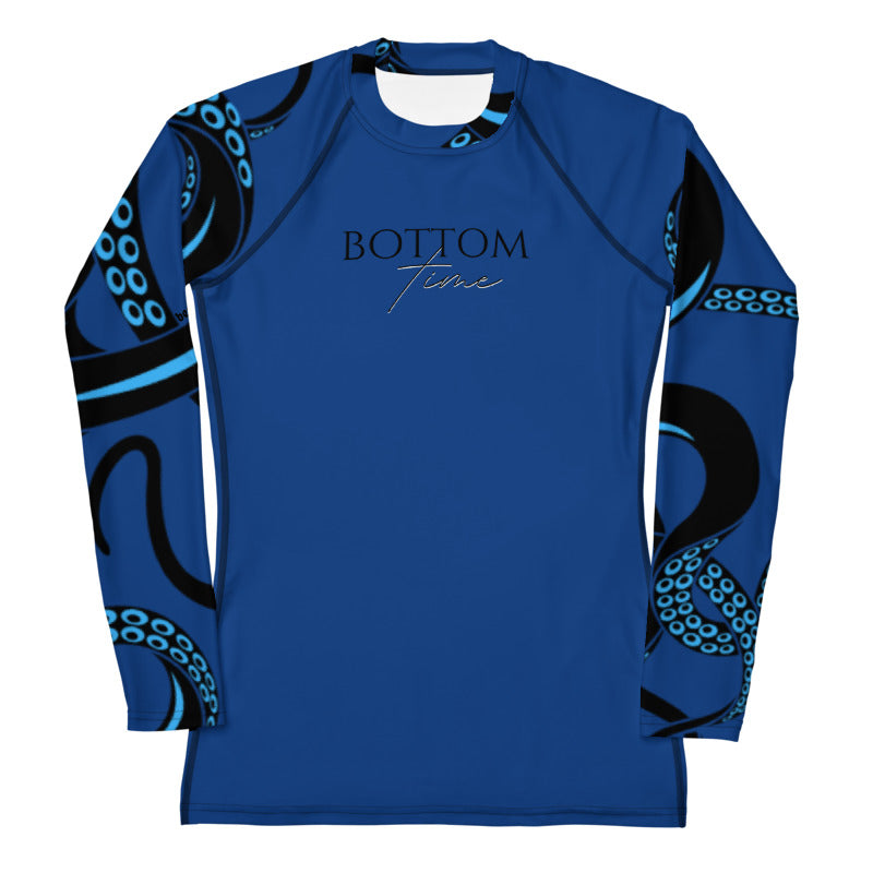 Bottom Time™ Eco-Friendly Women's Rash Guard Ocean, Octopus