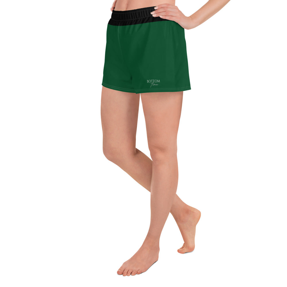 Women’s Recycled Athletic Shorts, Green, Cave