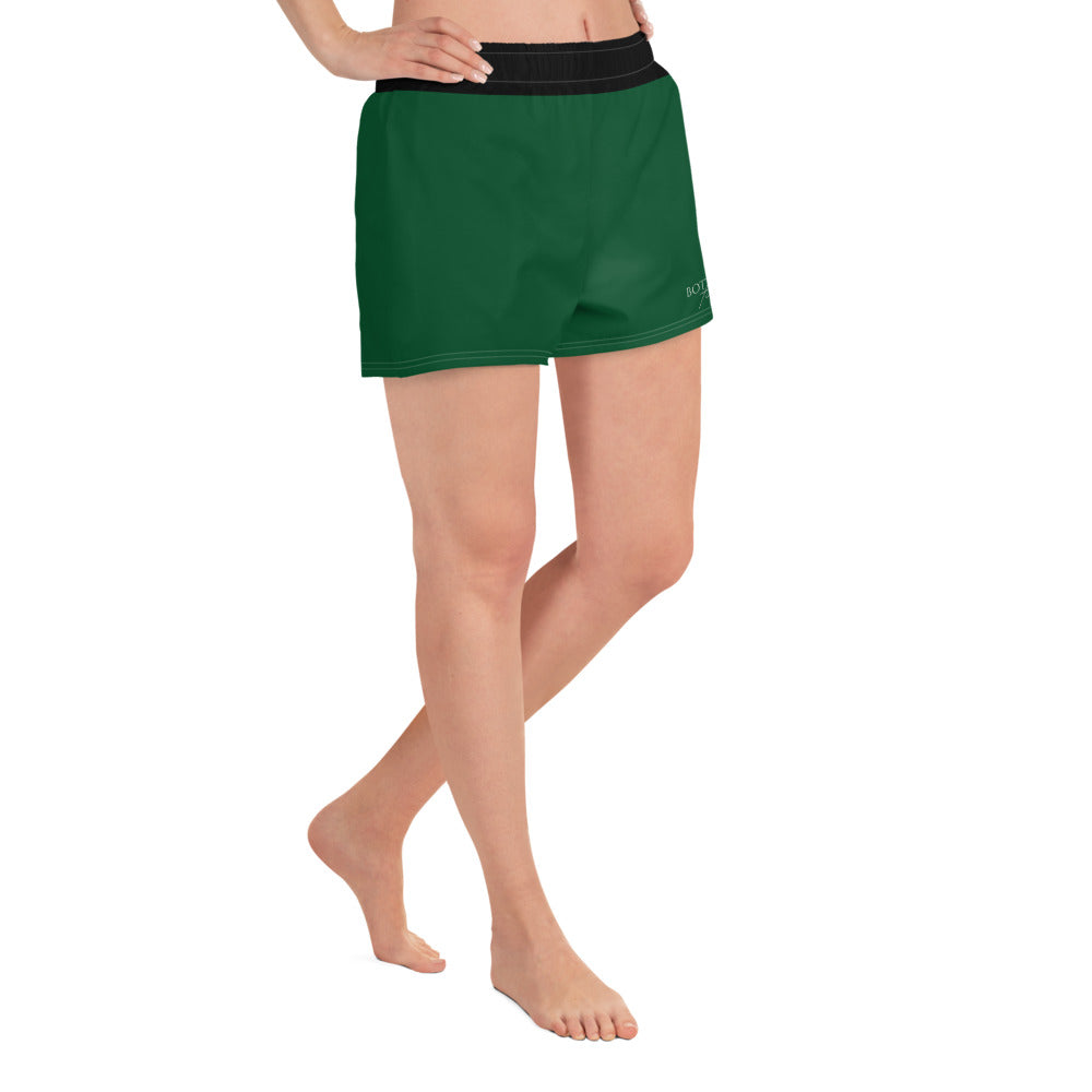 Women’s Recycled Athletic Shorts, Green, Cave