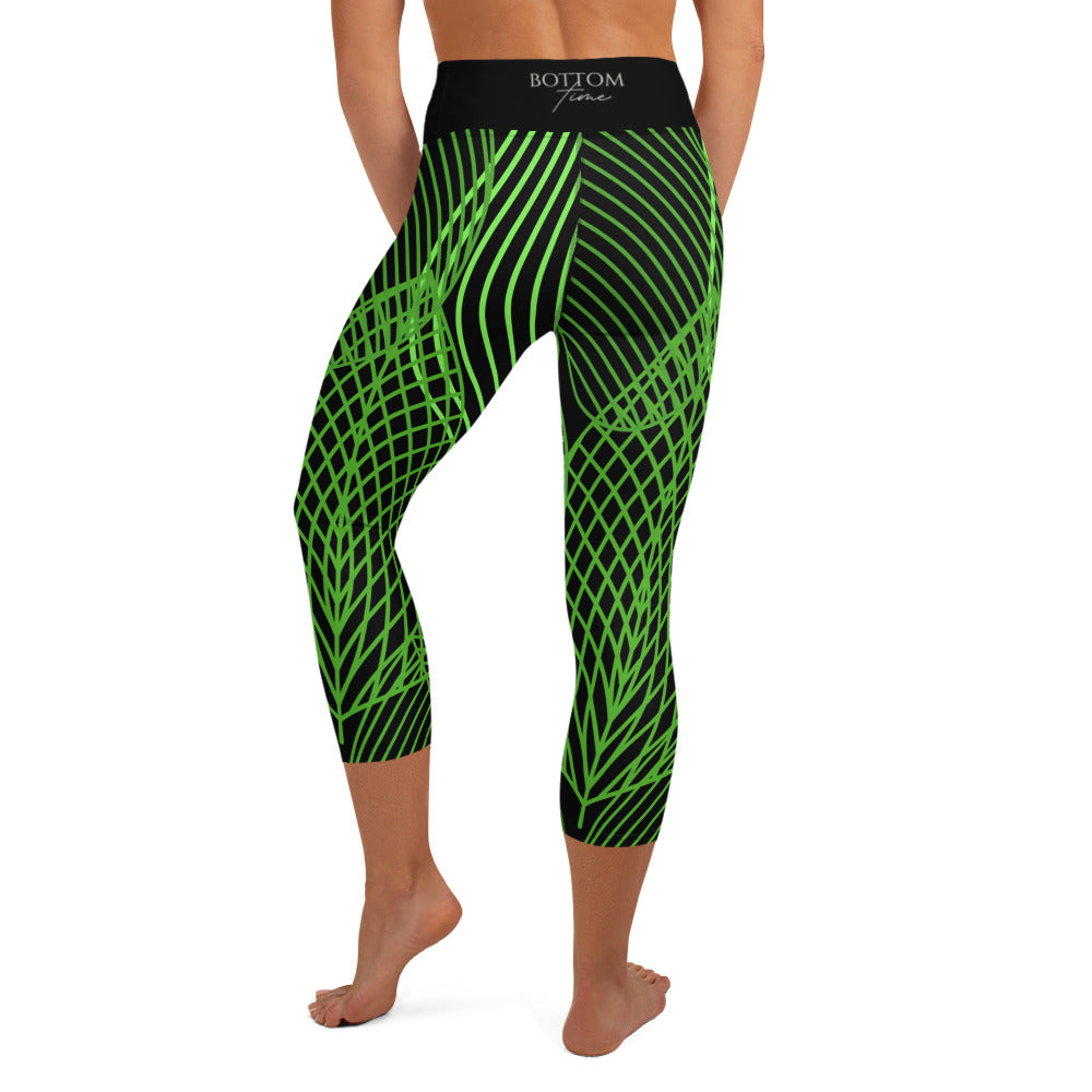 Bottom Time™ Eco-Friendly Capri Dive Leggings, Leaves