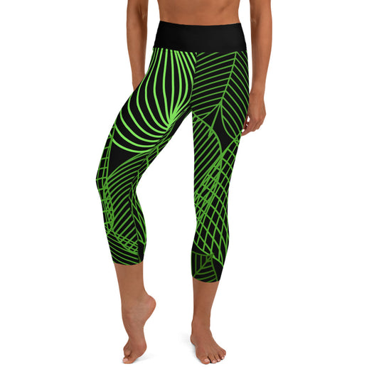 Bottom Time™ Eco-Friendly Capri Dive Leggings, Leaves