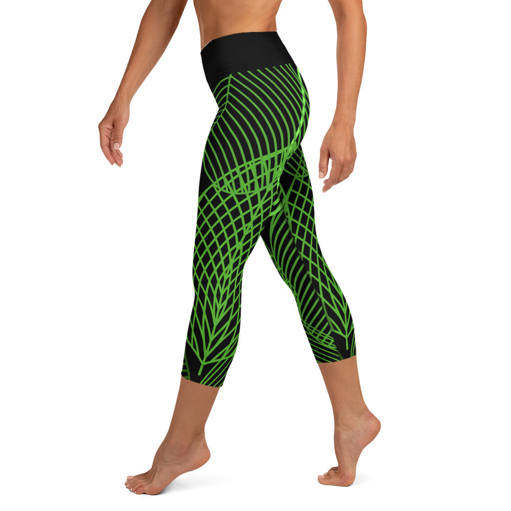 Bottom Time™ Eco-Friendly Capri Dive Leggings, Leaves