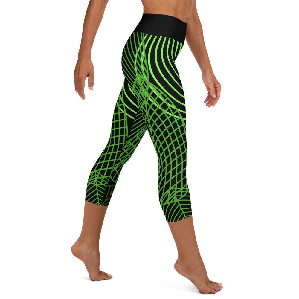 Bottom Time™ Eco-Friendly Capri Dive Leggings, Leaves