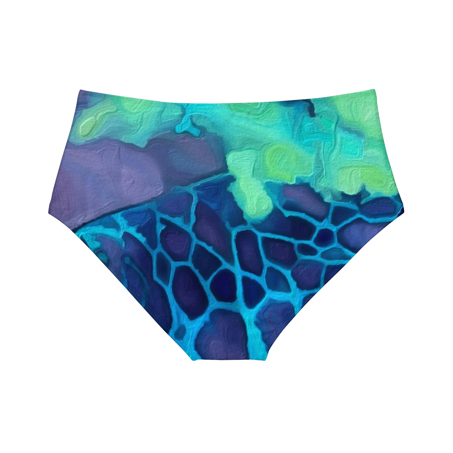 Bottom Time™ Eco-Friendly High-Waist Hipster Bikini Bottom, Sea turtle