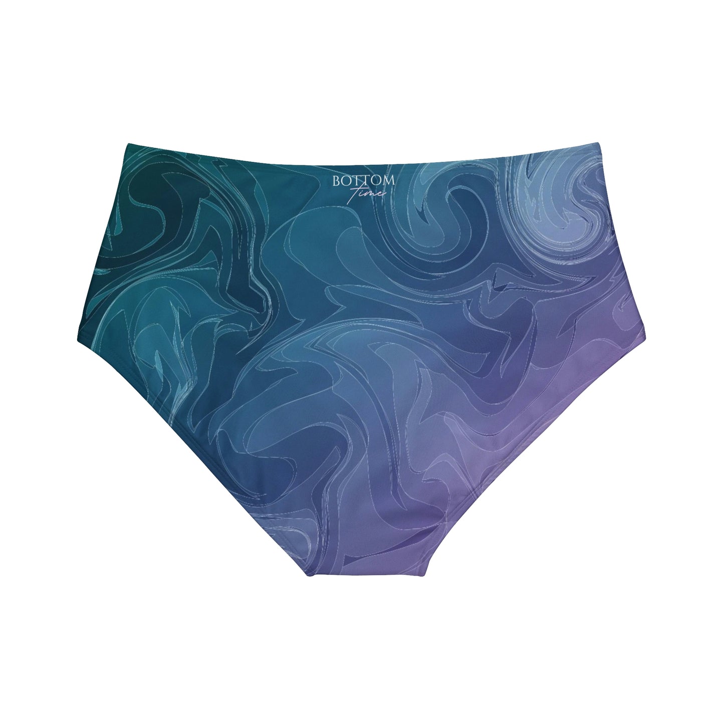 Bottom Time™ Eco-Friendly Recycled High-Waisted Bikini, Waves,