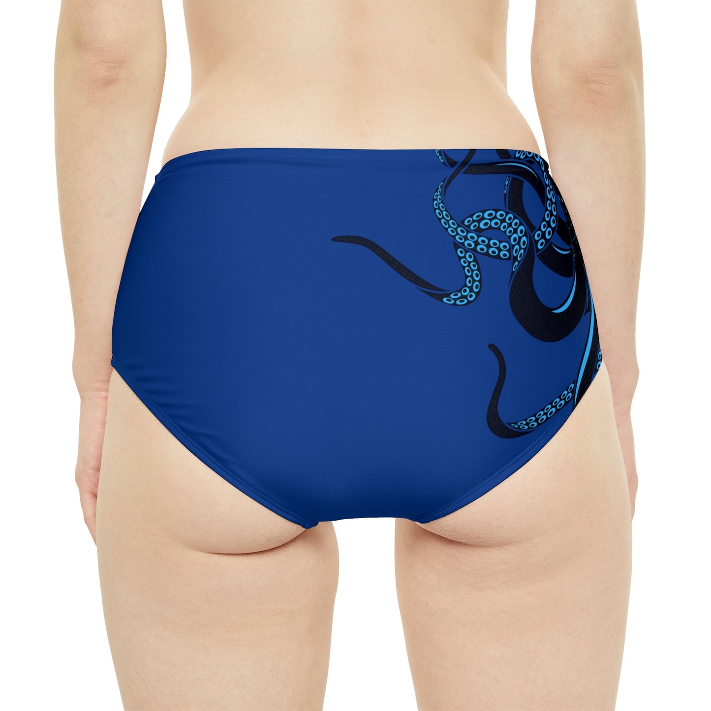 Bottom Time™ Eco-Friendly High-Waist Hipster Bikini Bottom, Octopus