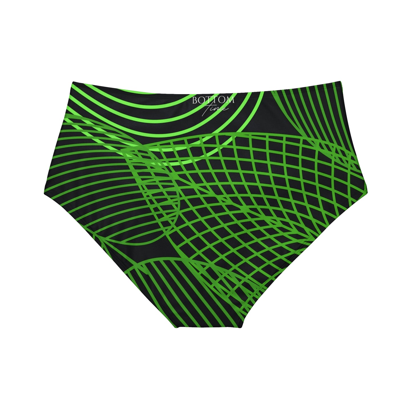 Bottom Time™ Eco-Friendly Recycled High-Waisted Bikini, Leaves