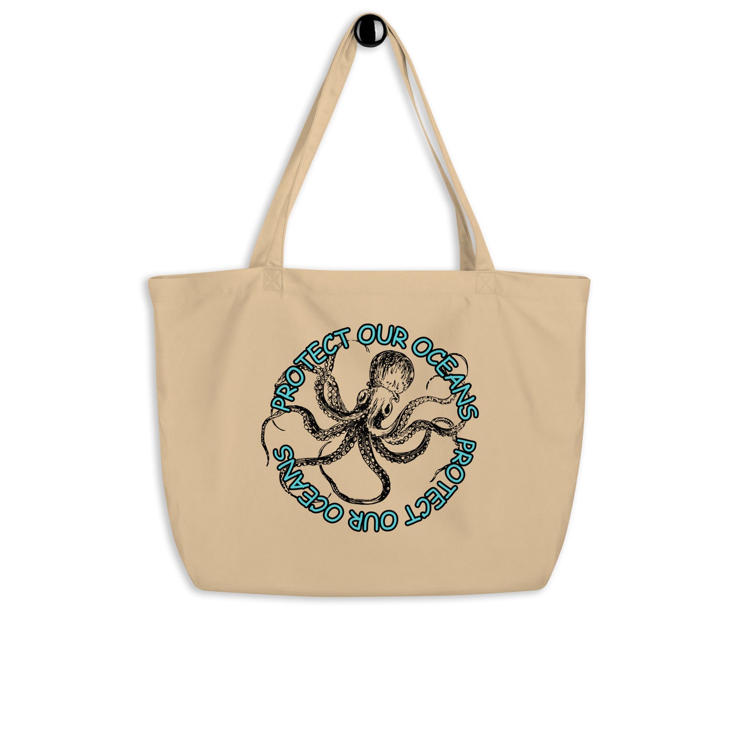 Bottom Time™ Eco-Friendly Large Organic Tote Bag, Save Our Oceans