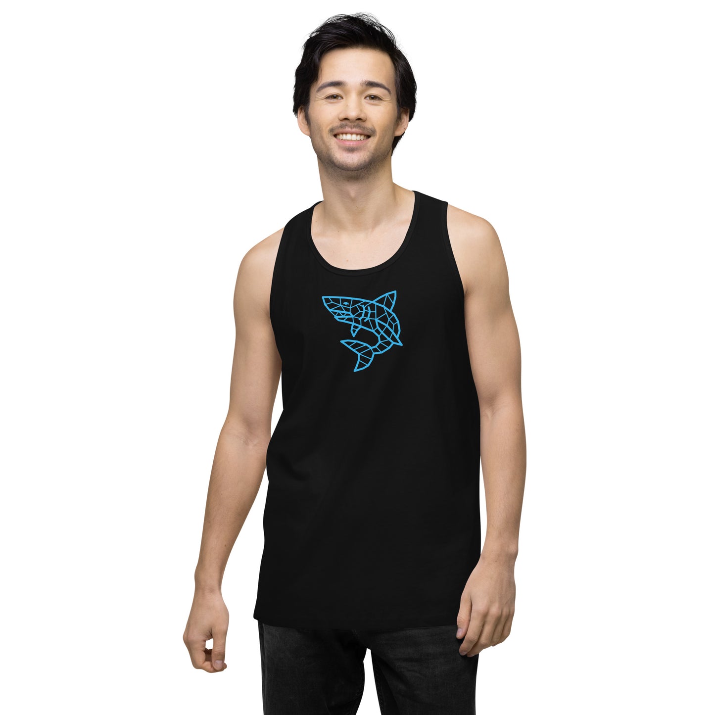 Bottom Time™ Eco-Friendly Ladies’ Muscle Tank, Shark, water