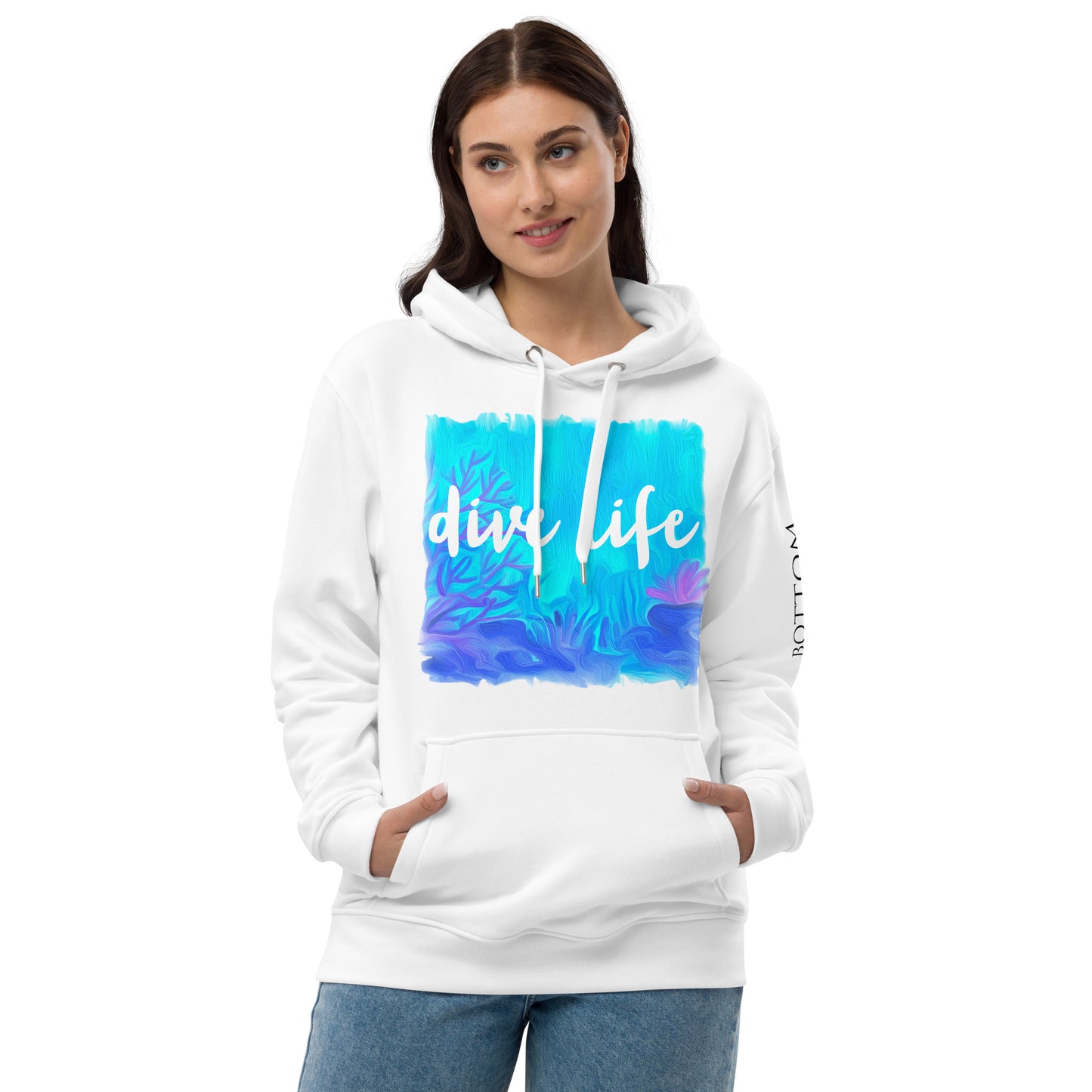 Bottom Time™ Eco-Friendly Unisex Hoodie, Scuba Diver,